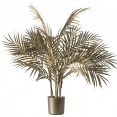 Boulevard Potted Palm Tree Champagne Gold - Small